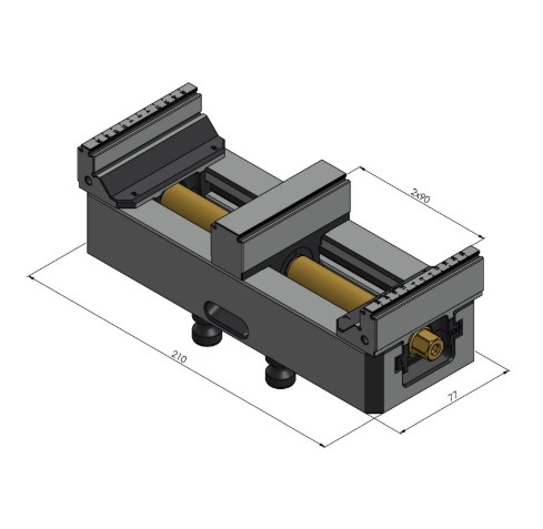 Lang Technik Center Jaw 77 (17 mm) + Spindle Length 215 mm 
