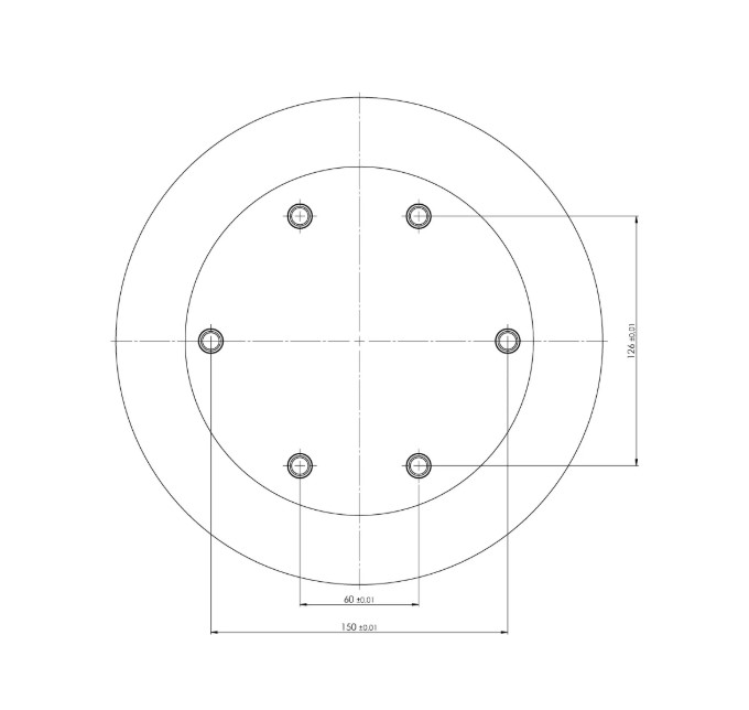 Lang Technik Quick•Point® 96, Riser, round, Ø 246×100 mm 