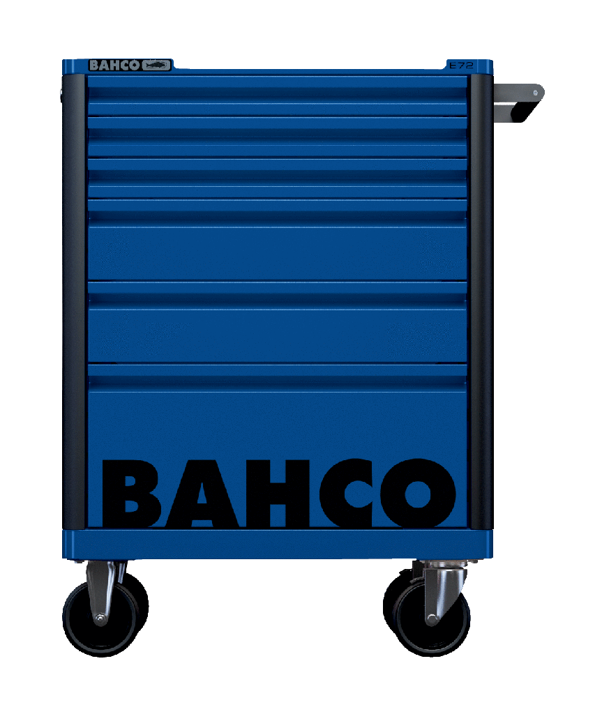 Bahco E72 takım arabası. 6 Çekmeceli takım arabası, koruyucu özel çekmece tamponlu