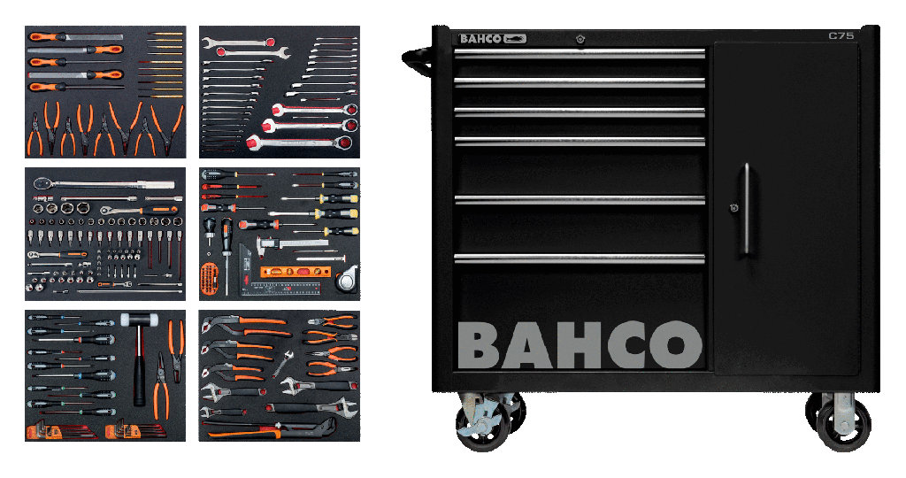 Alet Arabası, Genel Amaçlı Alet Kiti - 210 Parça