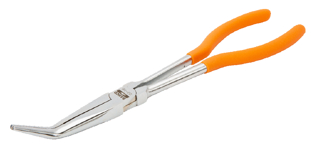 Bahco Ekstra uzun kargaburun pense. Uçlar 35° açılı