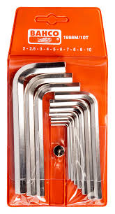 Bahco Nikel kaplama, metrik set