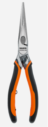 Bahco Kendiliğinden Açılan Çift Bileşenli Saplara Sahip Olan Krom Kaplamalı ERGO™ Uzun Hassas Kargaburunlar (140 mm) Endüstriyel paketleme