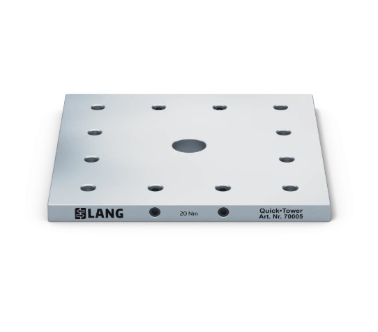 Lang Technik Quick•Tower Universal Base Plate, 396×396×27 mm, without mounting hole pattern