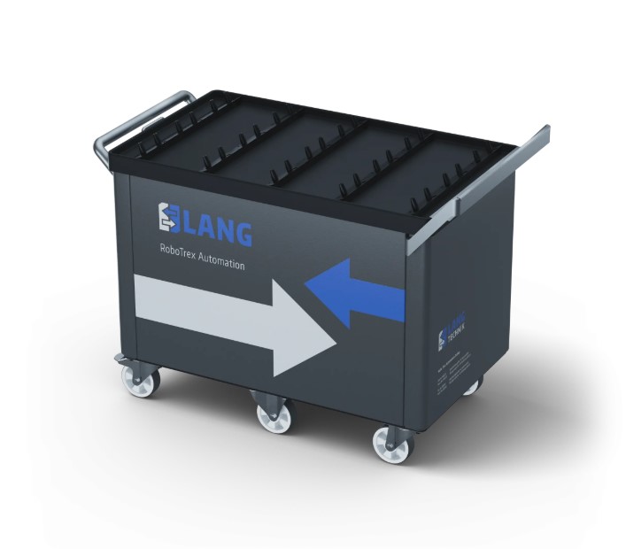 RoboTrex 96 Automation Trolley, storage capacity 15 vises