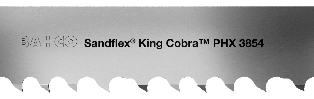 Geniş ve Zor Alaşımlarda Üretim Amaçlı Metal Kesimi için Bi-Metal Şerit Testere Bıçağı, PHX Tooth 7/1 TPI  1.6 mm x 54 mm