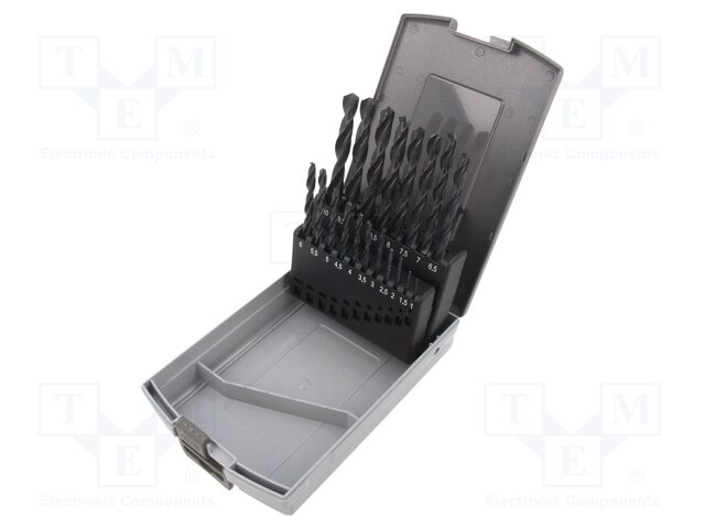 Bahco Metal için HSS-R Matkap Seti - 19 adet