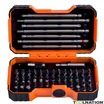 Bahco Standart Tornavida Bit seti , lokmalar  ve 1/4” Lokma Adaptörü - 54 adet