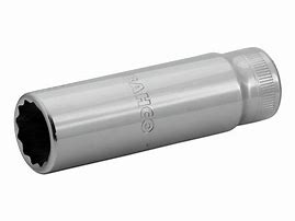 Uzun lokma, 1/2" kare uçlu. Çift altıgen profil, AF ölçüleri
