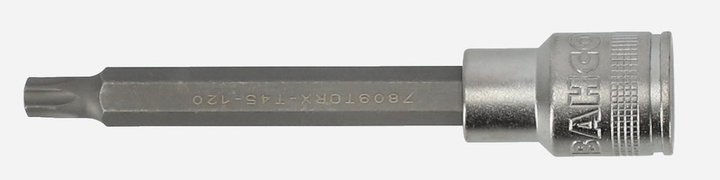 Bahco 1/2" kare şaft uzun lokma, T30 TORX® vida için, 120 mm
