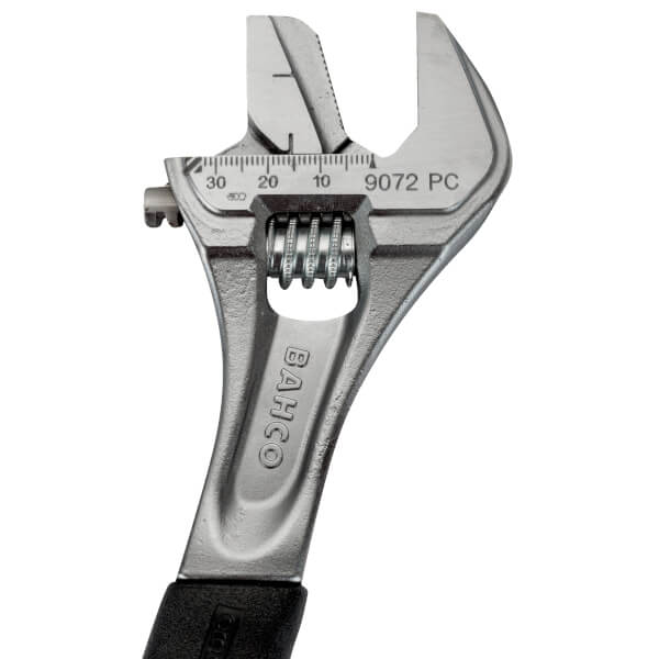 Bahco ERGO ™ Kauçuk Saplı Merkezi Somun Ayarlanabilir Anahtar, çift taraflı