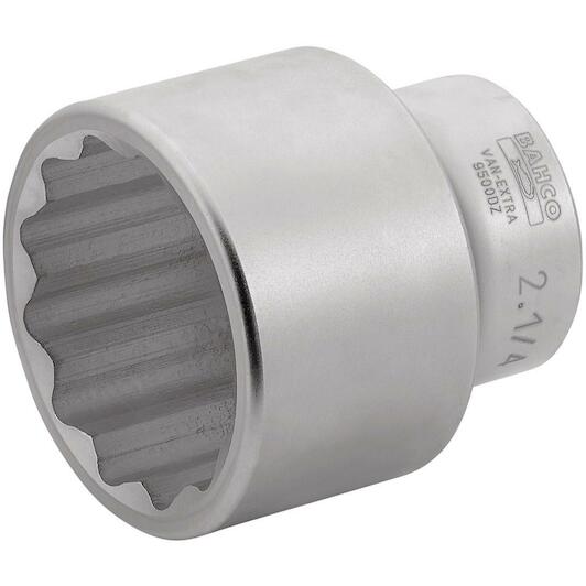 Bahco Standart Uzunlukta Kare Uçlu  Lokma, 1". 2-15/16", 12 nokta Dinamik Döndürme Profili.