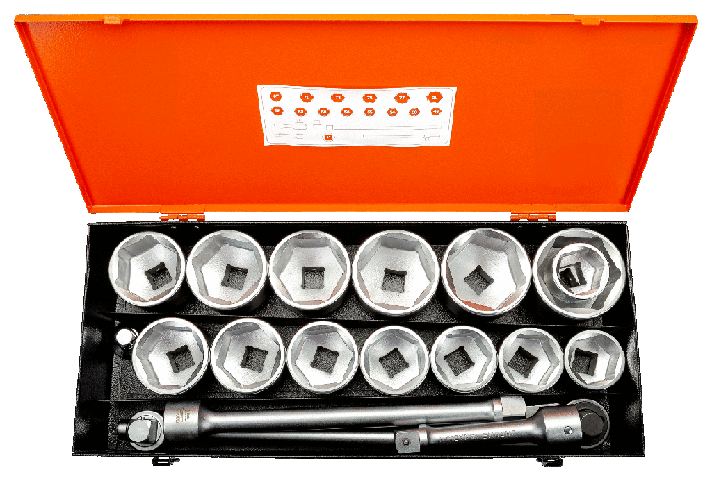 1'' Lokma takımı. Metal kutu