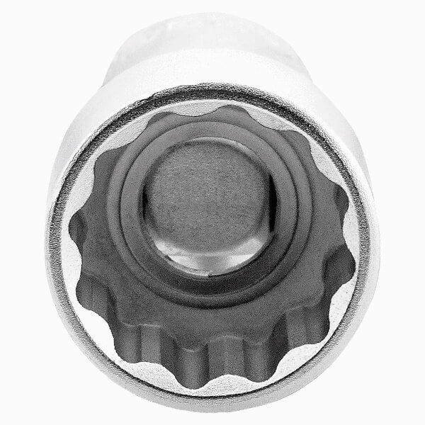 Bahco hareketli lokmalar, 3/8'' kare şaft. Çift altıgen, inç, ince çeper