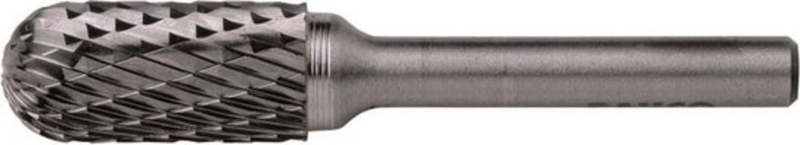 12 mm x 25 mm - Ø21 Silindir Yuvarlak Burun Başlı Karbür Döner Çapaklar 6 mm