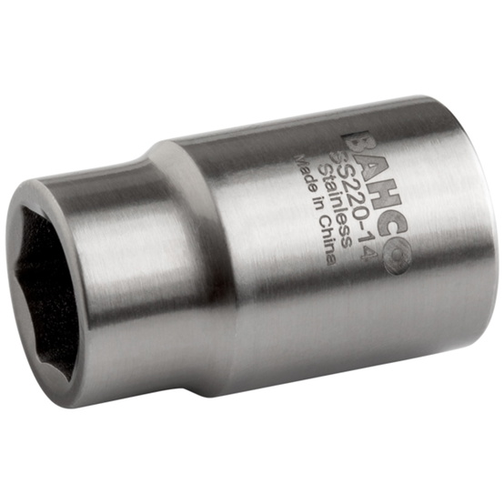 Bahco Paslanmaz Çelik 1/4'' Lokma Metrik Altıgen