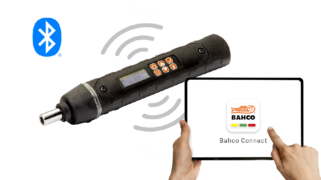 Bahco Dijital Torklu ve Açılı Bluetooth® Tornavida 0,45 -9 Newton Metre
