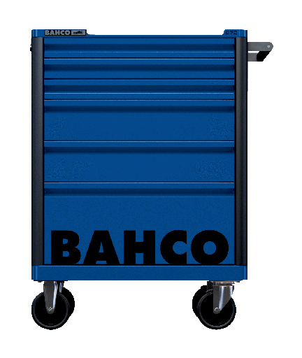 [1472K6BLUE] Bahco E72 takım arabası. 6 Çekmeceli takım arabası, koruyucu özel çekmece tamponlu
