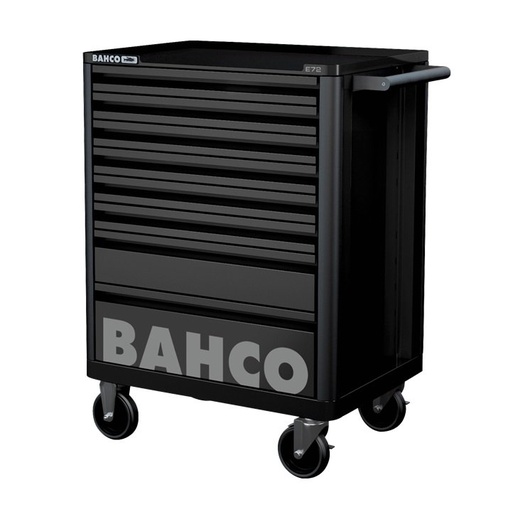 [1472K8BLACK] Bahco E72 takım arabası. 8 Çekmeceli takım arabası, koruyucu özel çekmece tamponlu