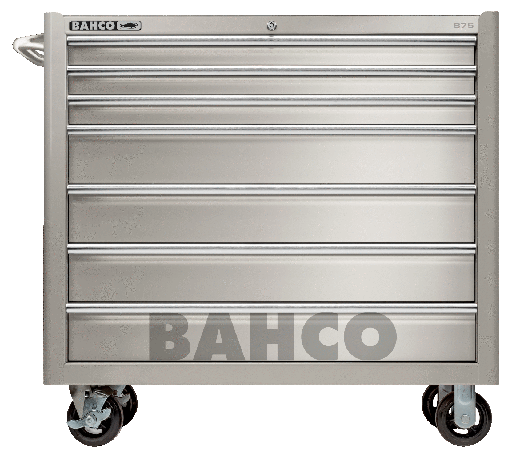 [1475KXL7SS] 7 Çekmeceli dayanıklı paslanmaz çelik takım arabası. İskelet, çekmeceler, sap ve ayrıca tekerlekler Paslanmaz Çelikten imal edilmiştir