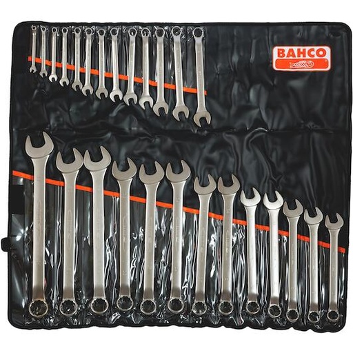 [1952M/26T] Bahco Kombine anahtar seti,metrik, 26 parça
