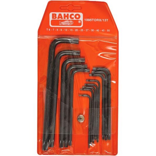 [1995TORX/13T] TORX®  allen anahtar seti, siyah kaplama