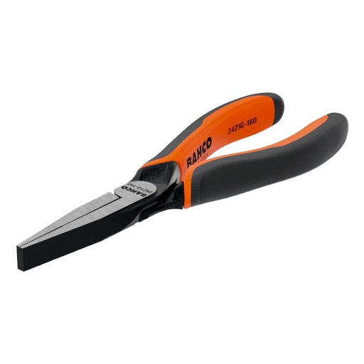 [2421 G-180 IP] Bahco Kendiliğinden Açılan Çift Bileşenli Saplara Sahip Olan Fosfat Kaplamalı ERGO™ Uzun Düz Ağızlı Kargaburunlar (180 mm) Endüstriyel paketleme