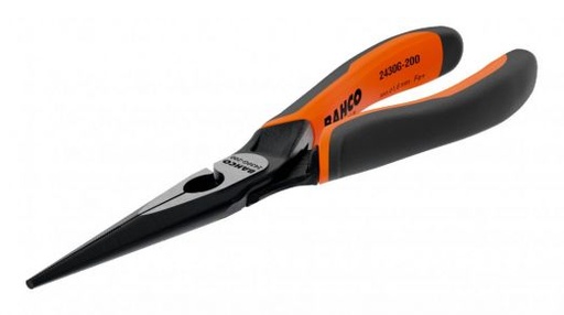 [2430 G-160] Bahco Kendiliğinden Açılan Çift Bileşenli Saplara Sahip Olan Fosfat Kaplamalı ERGO™ Uzun Hassas Kargaburunlar (160 mm)