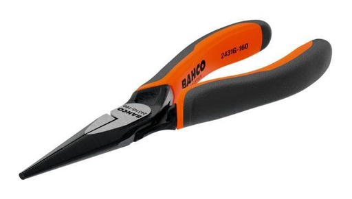 [2431G-180IP] Bahco Kendiliğinden Açılan Çift Bileşenli Saplara Sahip Olan Fosfat Kaplamalı kesim kenarı olmayan ERGO™ Uzun Hassas Kargaburunlar (180 mm) Endüstriyel paketleme