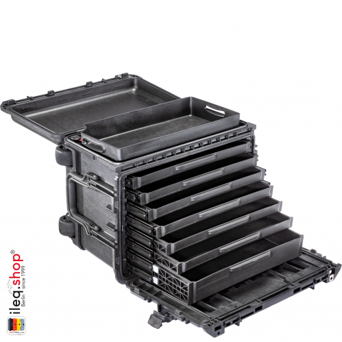 [004500-0610-110E] PELİ 004500-0610-110E ÇANTA 0450SD6,WL/6 SHALLOW+1 DEEP DRAWERS,BLK