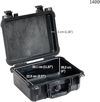 [1500-001-110E] PELİ 1500-001-110E ÇANTA PELI#1500NF,WL/NF,BLACK