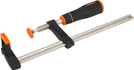 [420SH-50-200] Plastik tutamaklı F kelepçe