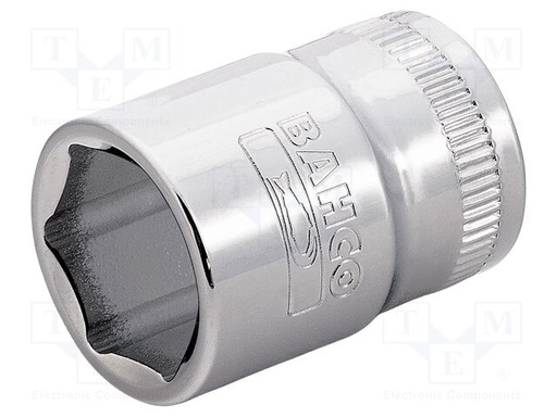 [7400SM-9] Standart lokmalar, 3/8'' kare şaft. Altıgen profil, metrik ölçü