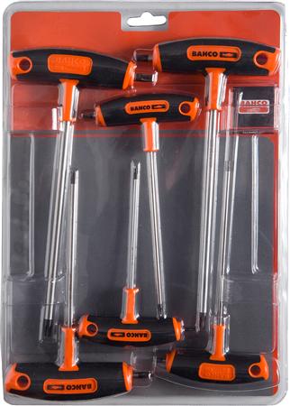 [903T-1] Bahco Altıgen T-saplı set: 6 parça. 3-4-5-6-8-9-10 mm