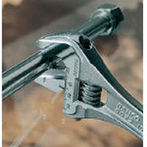 [9073 P] Bahco ERGO ™ kauçuk saplı, merkezi somun, fosfat kaplı, ayarlanabilir anahtar, çift taraflı