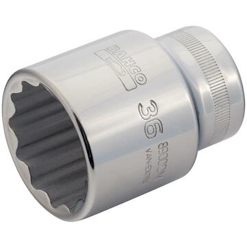 [9500DZ-2.3/16] Standart Uzunlukta Kare Uçlu  Lokma, 1". 2-3/16", 12 nokta Dinamik Döndürme Profili.