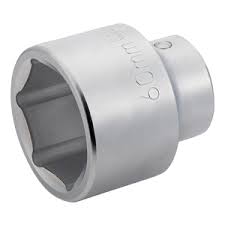 [9500SM-46] Bahco Standart  uzun lokma, 1" kare şaft. Altıgen profil, metrik