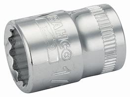 [A7400DZ-19/32] Standart lokma,3/8” kare şaft. Çift altıgen, inç. İnce çeper