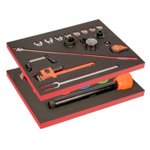 [FF1ASET-AUTO-M4] Otomatik Onarım, 2 Köpüklü Alet Kiti - 23 Parça