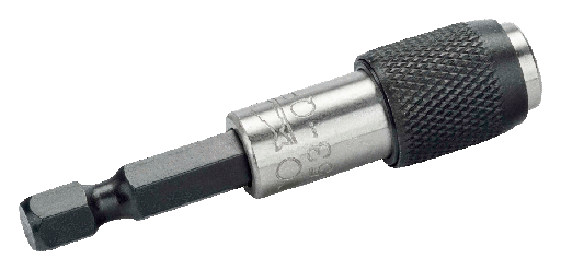 [KM653-1P] Bahco 1/4” Tespit Halkalı Manyetik Tornavida Bit Üniversal Lokma - 60 mm. KM653, plastik kutuda, 5 parça ve KM653-1P plastik tutuculu