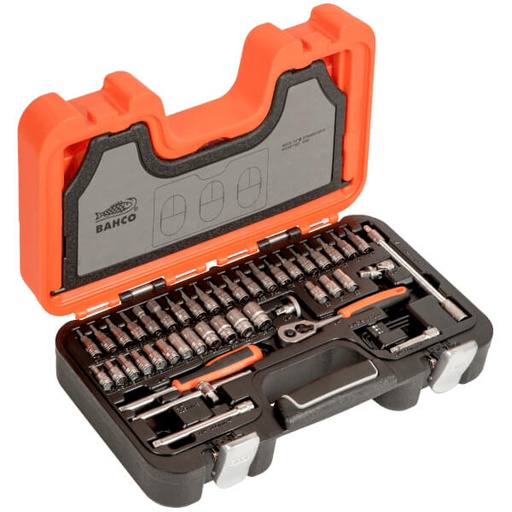 [S460] Bahco Lokma takım seti 1/4”. 46 parça