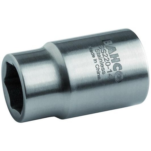 [SS210-11] Paslanmaz Çelik 1/4'' Lokma Metrik Altıgen