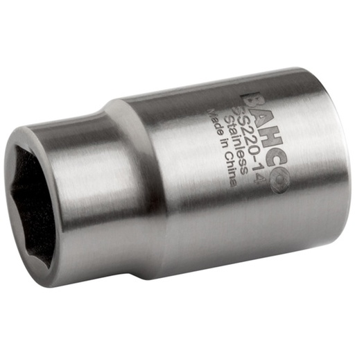 [SS210-4] Bahco Paslanmaz Çelik 1/4'' Lokma Metrik Altıgen